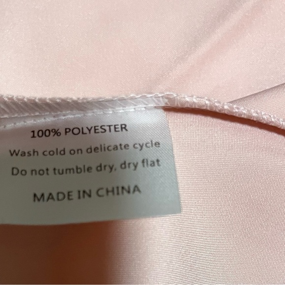 Aleeza Paris Dusty Pink Motif Satin Slip Skirt - Picture 12 of 15